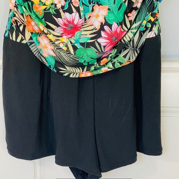 Slim Swim Magic Brand Tank Shorts Athletic Plus Size Swimsuit XXL Tropical NWT - Picture 4 of 10
